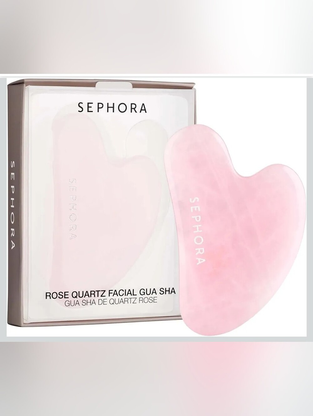 New! Sephora Rose Quartz Gua Sha Tool